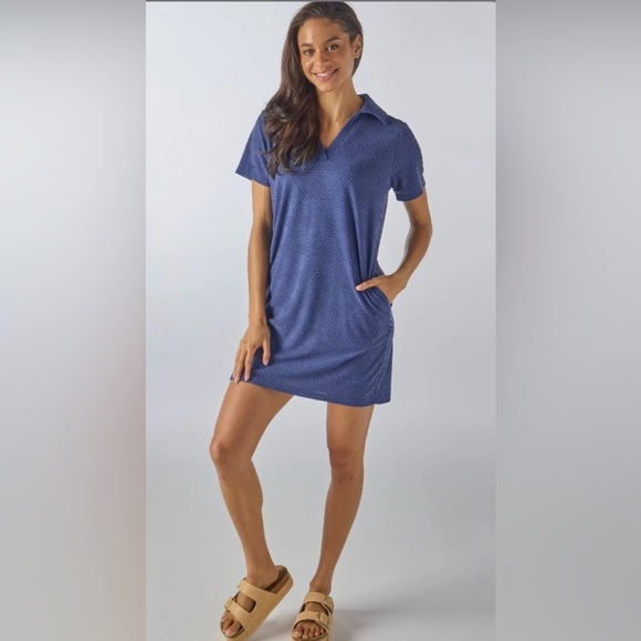 Simply Southern Dresses & Skirts - Simply Southern Terry Dress Navy Size S NWT
